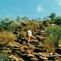 AUS NT KingsCanyon 1992 Fitzy 001  The Canyon Walk has been intentionally designed to deter all but the most committed walkers. : 1992, Australia, Date, Kings Canyon, NT, Places, Year
